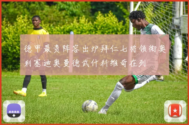 德甲最贵阵容出炉拜仁七将领衔奥利塞迪奥曼德武什科维奇在列
